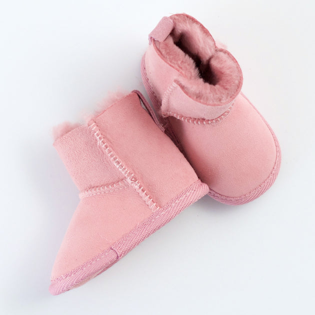 Emu Platinum Booties Orchid Pink little kisses