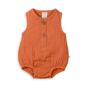 Tiny Twig Bubble Romper - Caramel