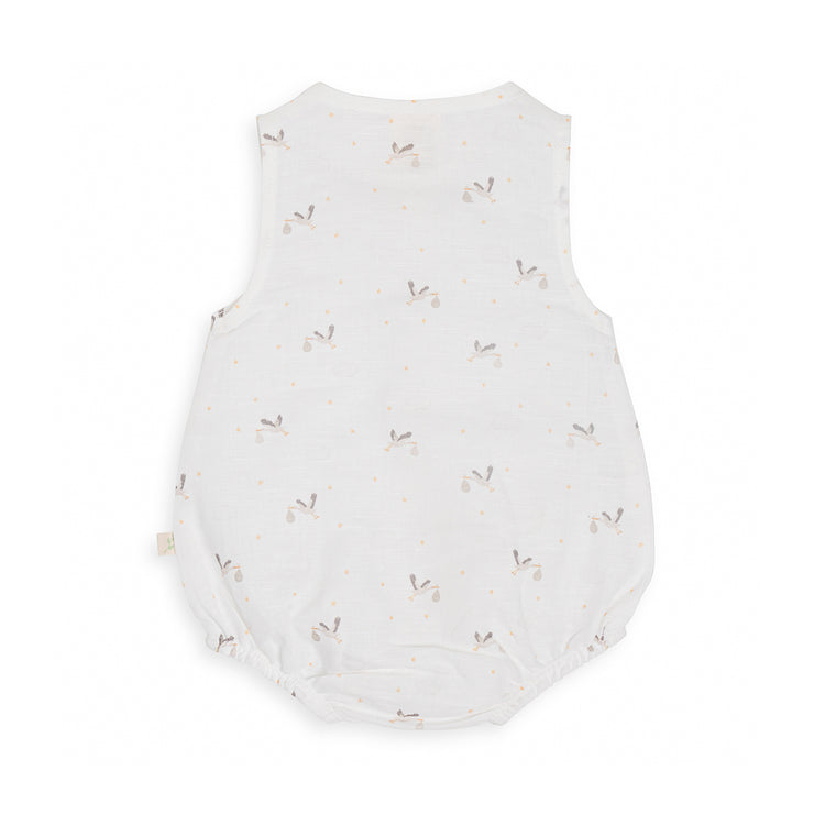 Tiny Twig Bubble Romper - Stork