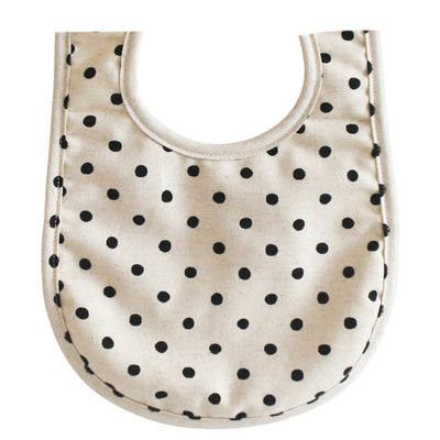 Alimrose Bib Black Linen Spot