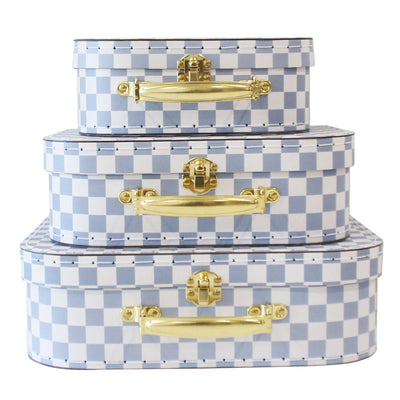 Alimrose Carry Case Set - Blue Check