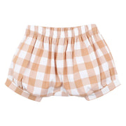 Fox and Finch Caramel Check Shorts