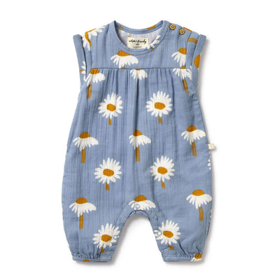 Wilson and Frenchy Daisy Floral Organic Crinkle Jumpsuit