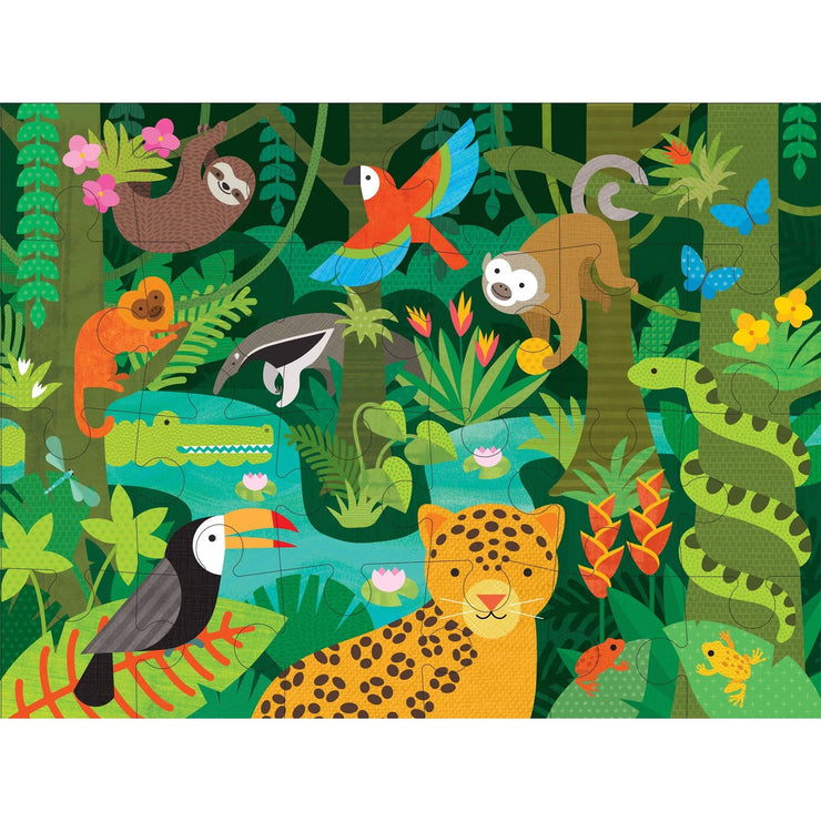 Petit Collage Floor Puzzle - Wild Rainforest