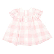 Bebe Lara Cutwork Check Dress