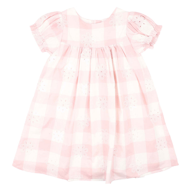 Bebe Lara Cutwork Check Dress