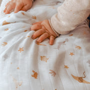 Fox & Fallow Organic Muslin Wrap - Ocean Creatures