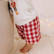 Confetti Kidz Red Gingham Pocket Shorts