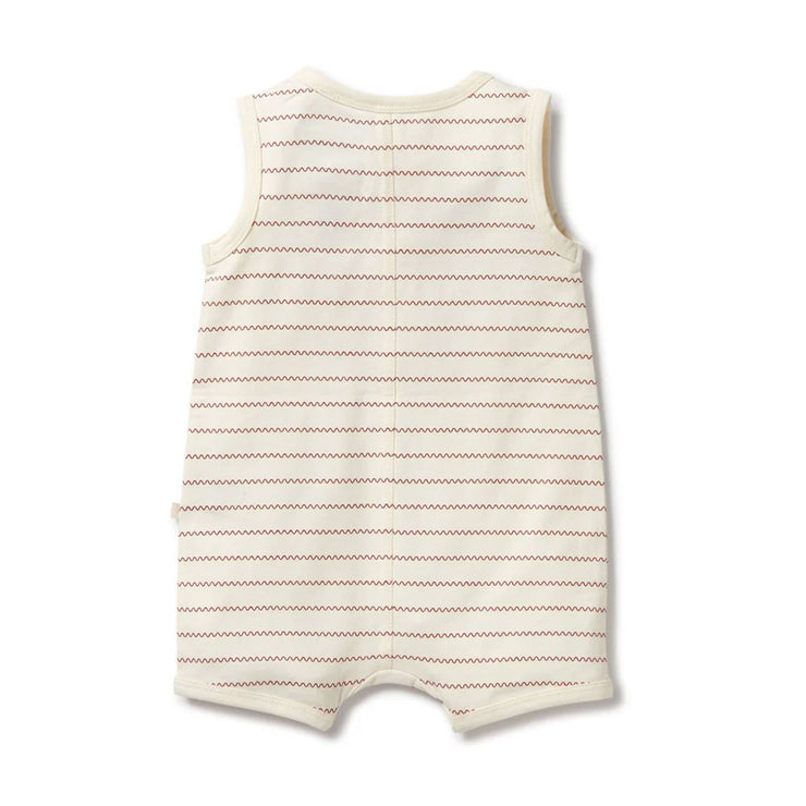 Wilson and Frenchy Squiggle Organic Henley Growsuit