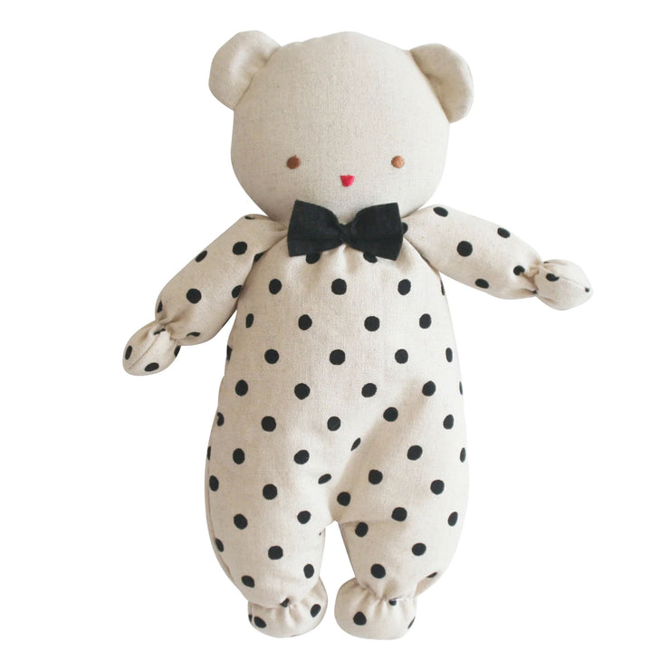 Baby Ted - Black Linen Spot