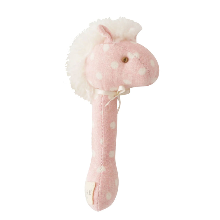 Alimrose Horse Rattle - Pink Spot