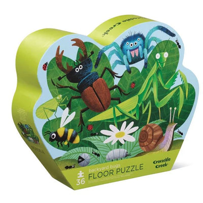 Crocodile Creek Classic Floor Puzzle 36 pc - Backyard Bug