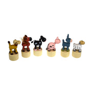 Calm and Breezy Wooden Dancing Farm Animals