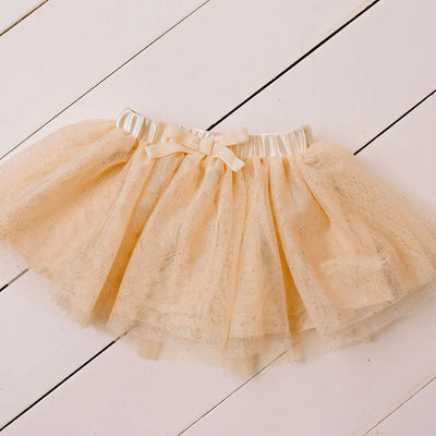 Confetti Kidz Sparkly Tulle Skirt - Gold