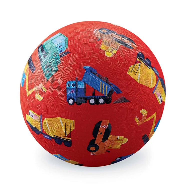 Crocodile Creek Small Play Ball - Little Builder (Red)