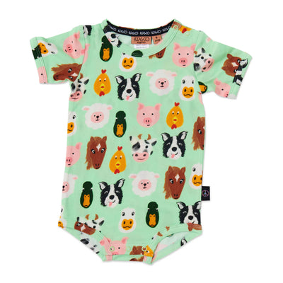 Kip & Co Farm Friends Organic Romper