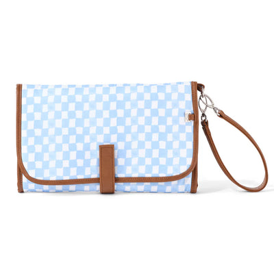 OiOi Nappy Clutch - Blue Check