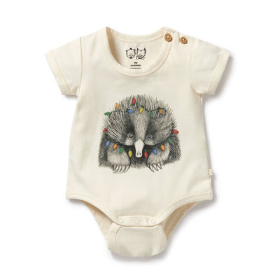 Wilson and Frenchy Puggle Organic Christmas Bodysuit