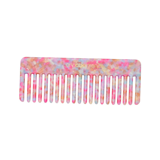 Annabel Trend Rectangle Shaped Comb - Unicorn Confetti – little kisses