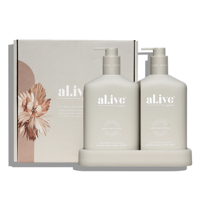 Al.ive Wash & Lotion Duo - Sea Cotton & Coconut