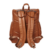 OiOi Faux Leather Nappy Backpack - Tan